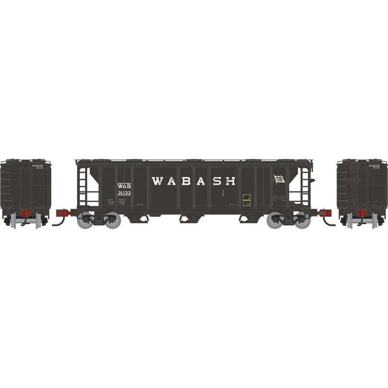 PREORDER Athearn ATH-1735 N PS-2 2893 3-Bay Covered Hopper, WAB Primed For Grime