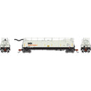 PREORDER Athearn ATH-1780 N TankTrain Intermediate, GATX White/Black Unnumbered
