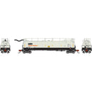 PREORDER Athearn ATH-1780 N TankTrain Intermediate, GATX White/Black Unnumbered