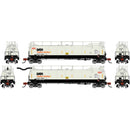 PREORDER Athearn ATH-1781 N TankTrain A/B, GATX White/Black