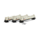 PREORDER Athearn ATH-1782 N TankTrain Intermediate, CGTX #75552 / #75553 / #75554 (3)