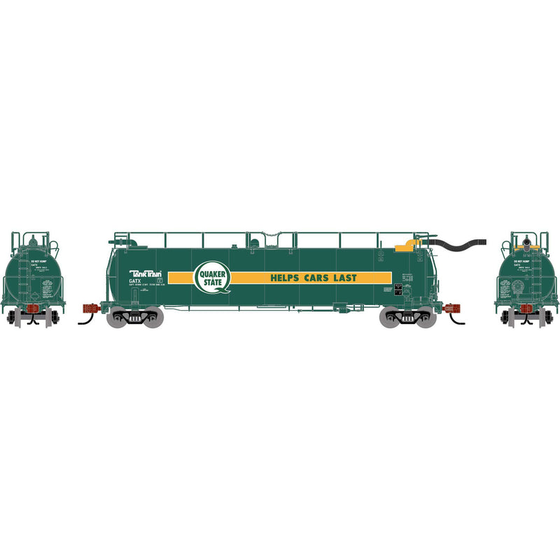 PREORDER Athearn ATH-1787 N TankTrain Intermediate, GATX Quaker State Unnumbered