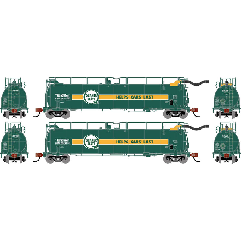 PREORDER Athearn ATH-1788 N TankTrain A/A, GATX Quaker State