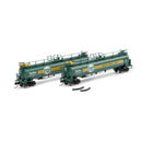 PREORDER Athearn ATH-1791 N TankTrain A/A, GATX Quaker State #69256 / #69261 (2)