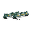 PREORDER Athearn ATH-1792 N TankTrain A/A, GATX Quaker State #69263 / #69264 (2)