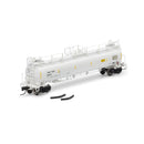 PREORDER Athearn ATH-1794 N TankTrain Intermediate, GATX White Unnumbered