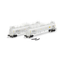 PREORDER Athearn ATH-1795 N TankTrain A/B, GATX White