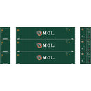 PREORDER Athearn ATH-1829 HO 45' Containers, MOEU