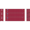 PREORDER Athearn ATH-1833 HO 45' Containers, WFHU