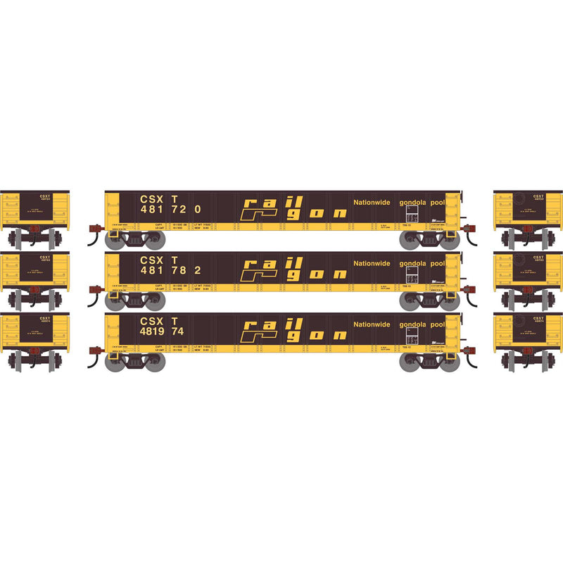 PREORDER Athearn ATH-1861 HO 52' Mill Gondola, CSXT