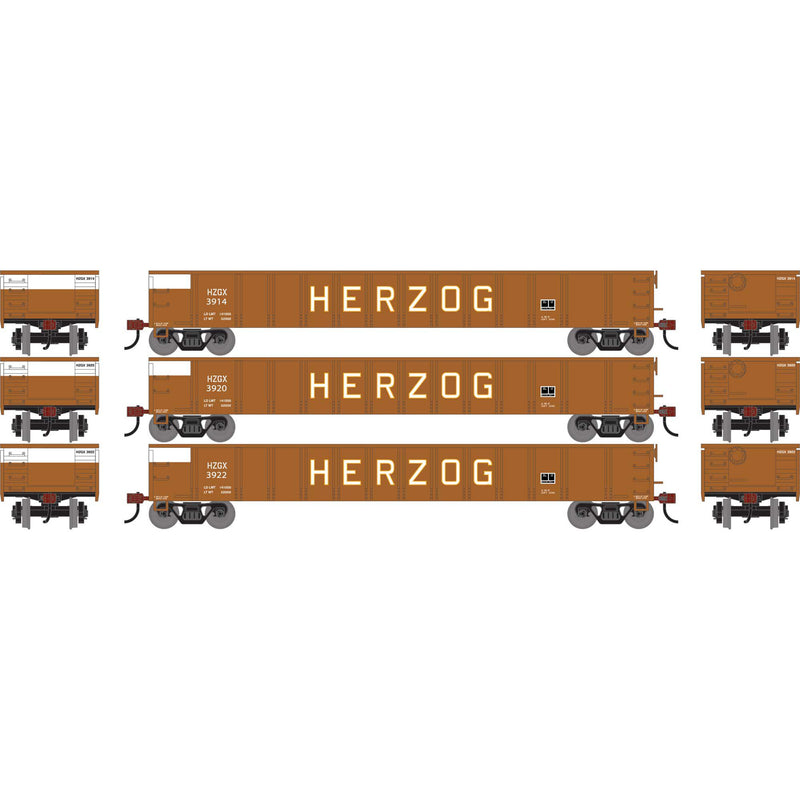 PREORDER Athearn ATH-1864 HO 52' Mill Gondola, HZGX
