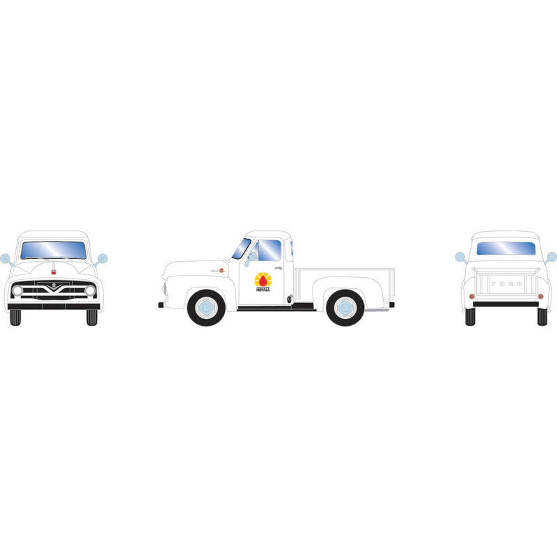 PREORDER Athearn ATH-1882 HO 1955 Ford F-100 Pickup Truck, Liberty Feed