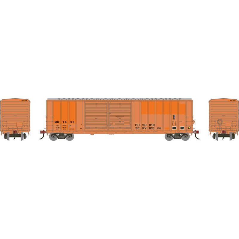 PREORDER Athearn ATH-1961 HO ATH 50' FMC 5077 Offset Double Door Box Car, Primed For Grime MR Ex-COP