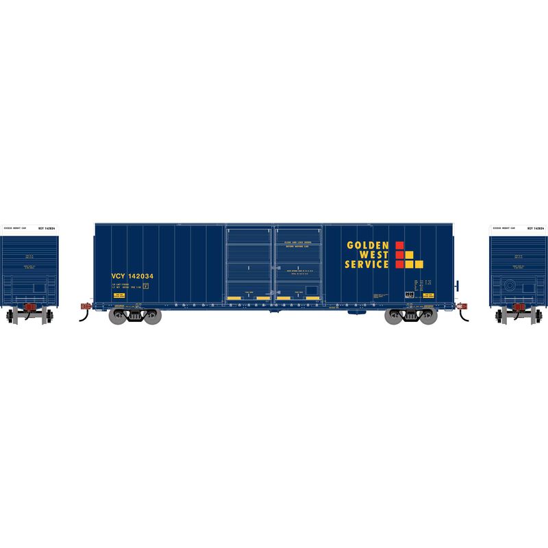 PREORDER Athearn ATH-1975 HO ATH 60' FMC Smooth Side Double Door Hi-Cube Box Car, VCY Ex-GVSR