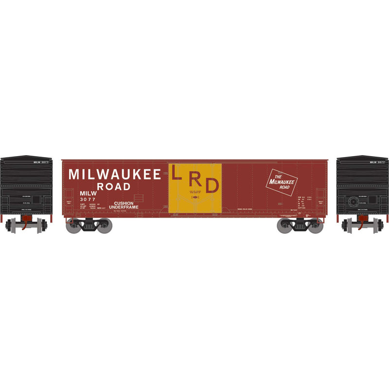 PREORDER Athearn ATH-2059 HO ATH 50' Youngstown Plug Door Box Car, MILW