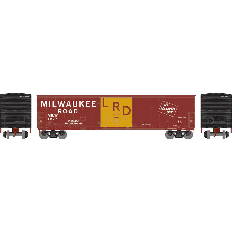 PREORDER Athearn ATH-2060 HO ATH 50' Youngstown Plug Door Box Car, MILW