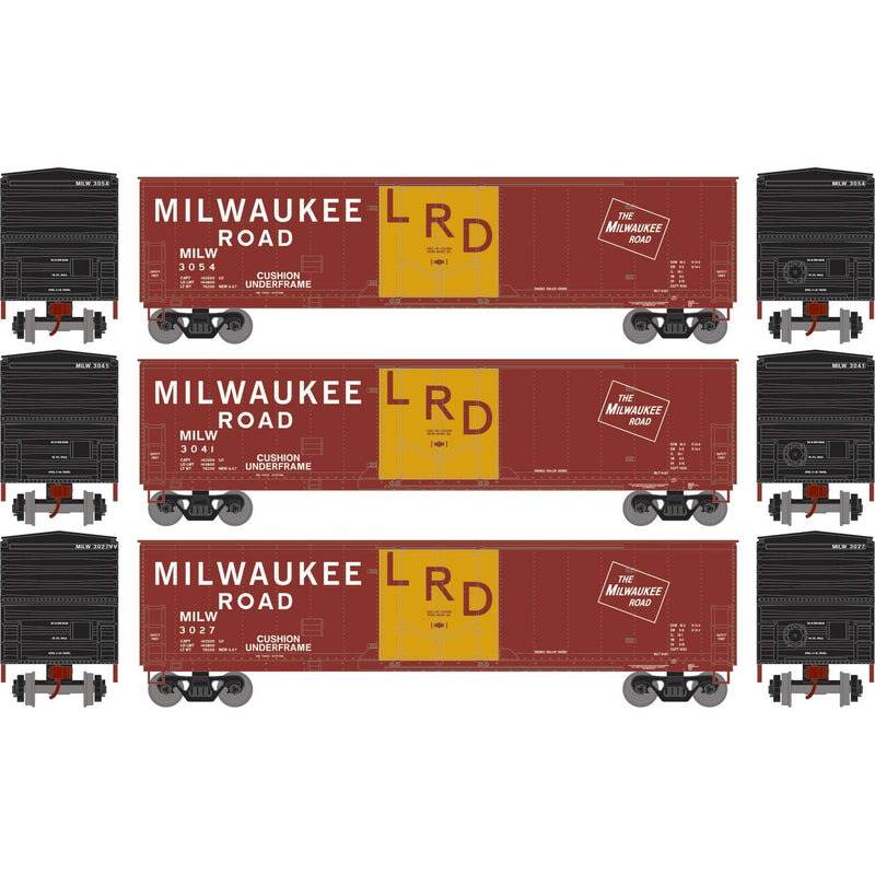 PREORDER Athearn ATH-2061 HO ATH 50' Youngstown Plug Door Box Car, MILW