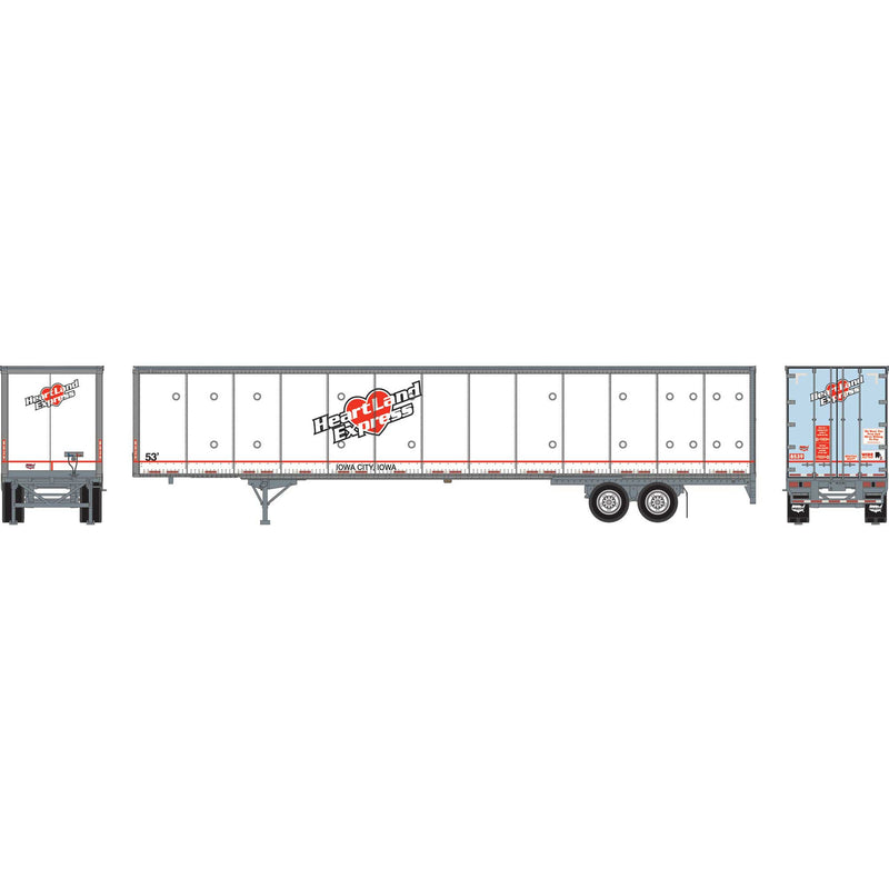 PREORDER Athearn ATH-2071 HO ATH 53' Wabash Duraplate Trailer, Heartland