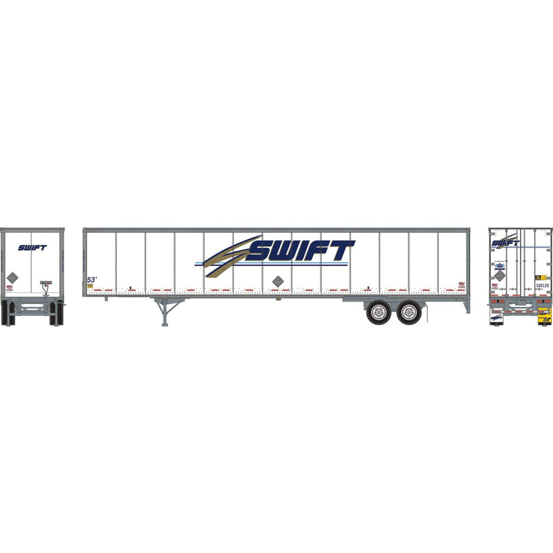 PREORDER Athearn ATH-2073 HO ATH 53' Wabash Duraplate Trailer, Swift