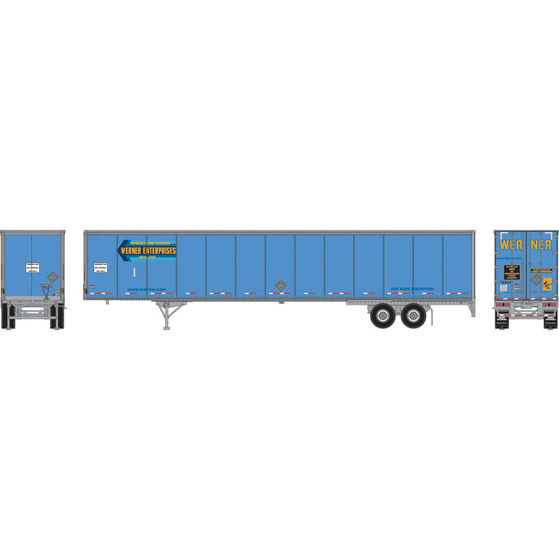 PREORDER Athearn ATH-2075 HO ATH 53' Wabash Duraplate Trailer, Werner