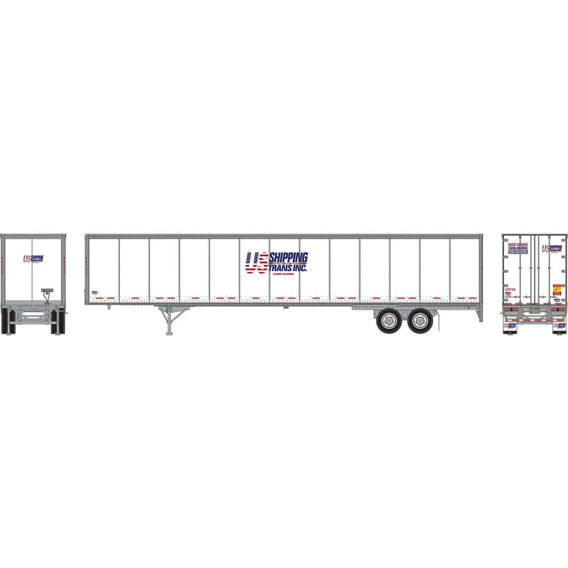 PREORDER Athearn ATH-2080 HO ATH 53' Wabash Duraplate Trailer, US Shipping Trans