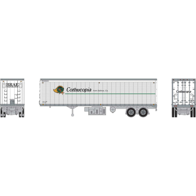 PREORDER Athearn ATH-2091 HO ATH 40' Trailer, BRAZ/Cornucopia