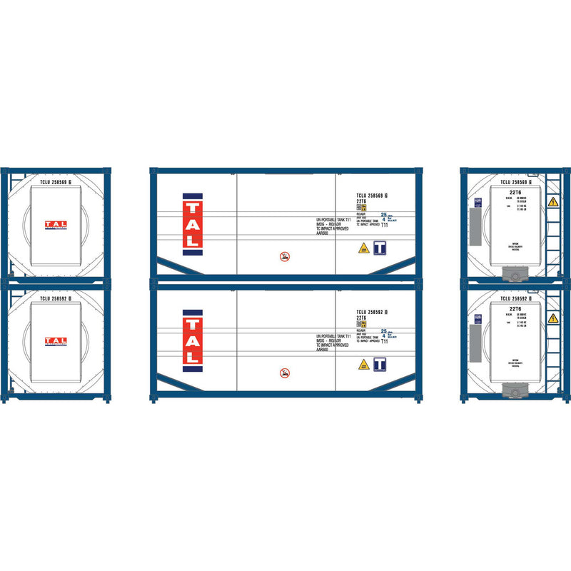 PREORDER Athearn ATH-2121 HO 20' ISO Tank Container, TCLU