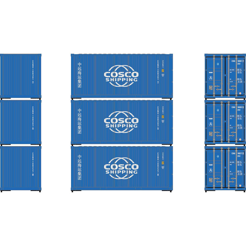 Athearn ATH-2227 HO 20' Corrugated Containers, CSNU