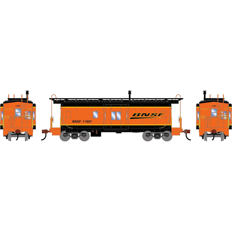 PREORDER Athearn ATH-2253 HO Bay Window Caboose, BNSF