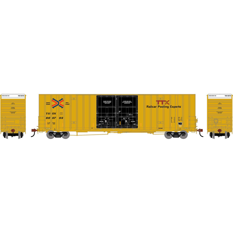 PREORDER Athearn ATH-2271 HO 60' Gunderson High Cube Double Door Box Car, TBOX