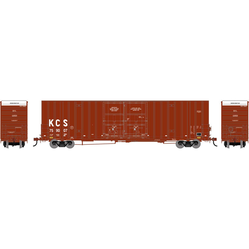 PREORDER Athearn ATH-2277 HO 60' Gunderson High Cube Double Door Box Car, KCS