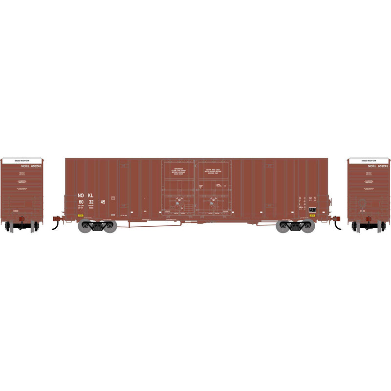 PREORDER Athearn ATH-2283 HO 60' Gunderson High Cube Double Door Box Car, NOKL