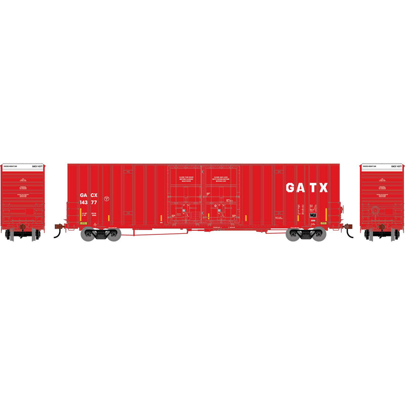 PREORDER Athearn ATH-2286 HO 60' Gunderson High Cube Double Door Box Car, GACX