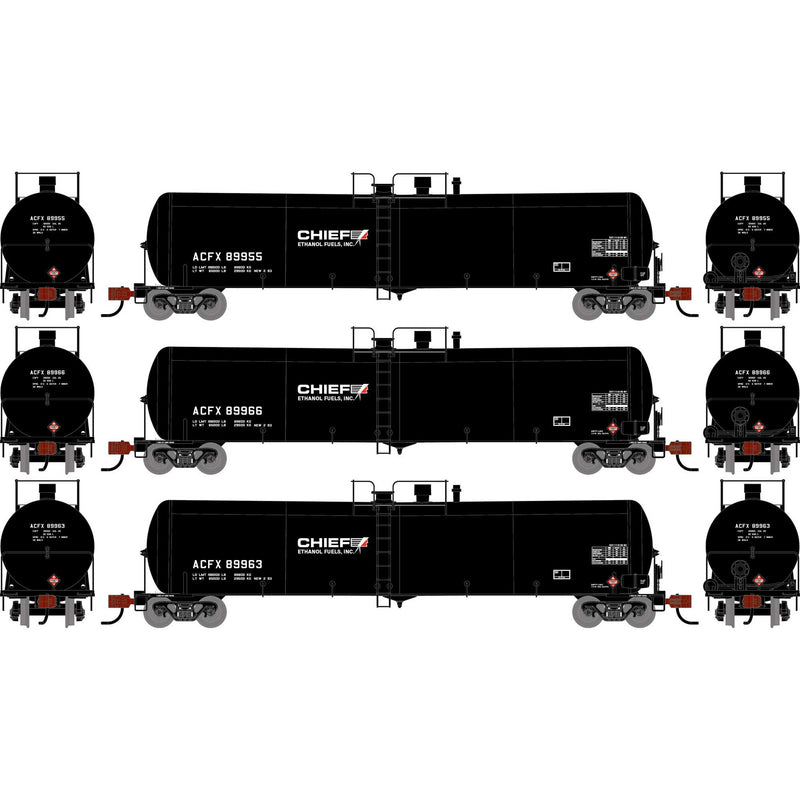 PREORDER Athearn ATH-2428 N 30K Ethanol Tank Car, ACFX