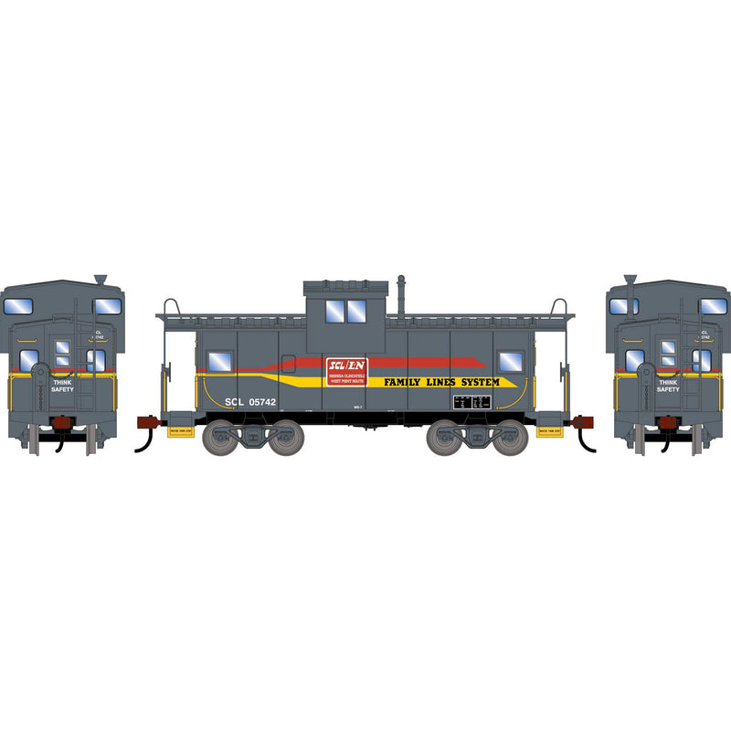 PREORDER Athearn ATH-2443 HO Wide-Vision Caboose, SCL 'Family Lines'