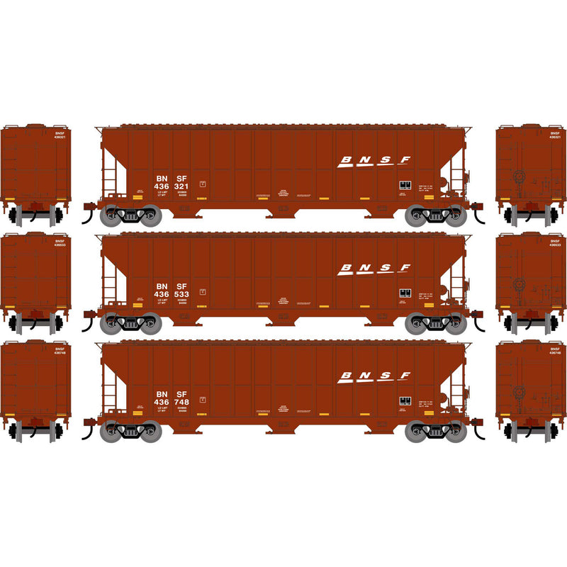 PREORDER Athearn ATH-2484 HO FMC 4700 Covered Hopper, BNSF