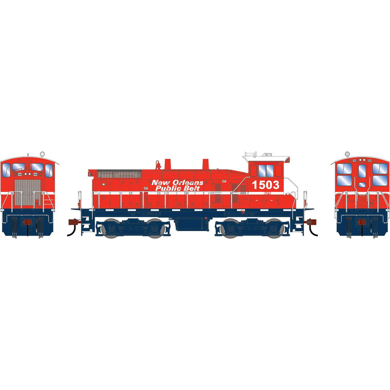 PREORDER Athearn HO 2526 EMD SW1500 Switcher Locomotive, New Orleans Public Belt