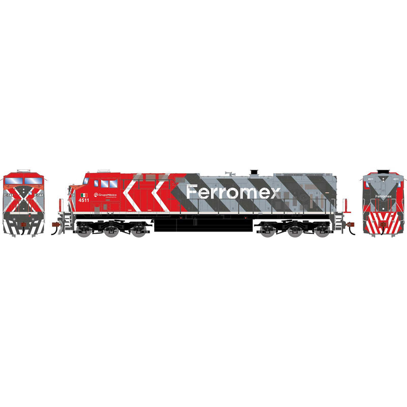 PREORDER Athearn HO 2568 GE AC4400CW Diesel Locomotive, Ferromex