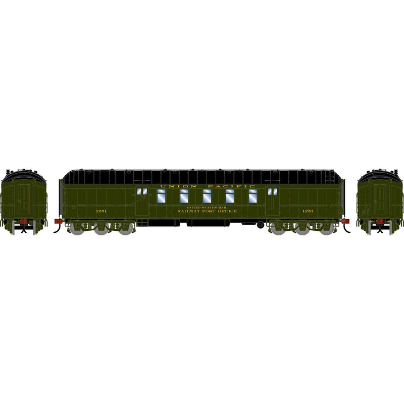 PREORDER Athearn HO 2579 60' Pullman Common Standard Postal Car, Union Pacific