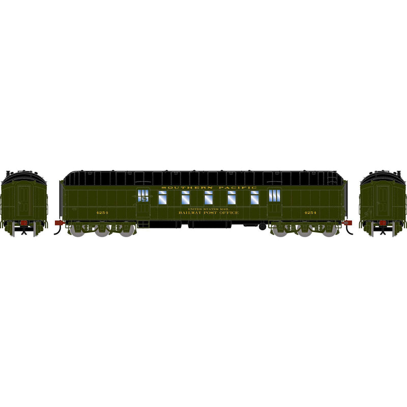 PREORDER Athearn HO 2581 60' Pullman Common Standard Postal Car, Southern Pacific