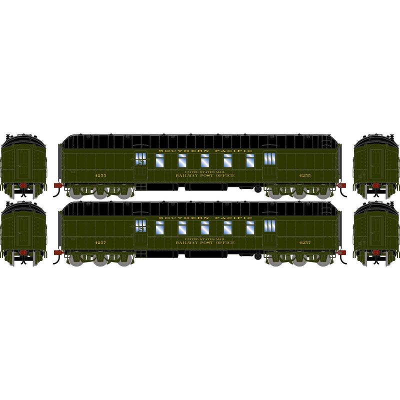 PREORDER Athearn HO 2582 60' Pullman Common Standard Postal Car, Southern Pacific
