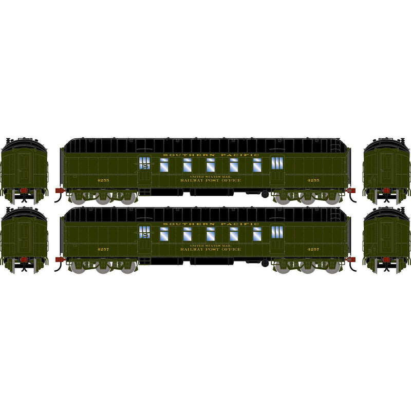 PREORDER Athearn HO 2582 60' Pullman Common Standard Postal Car, Southern Pacific