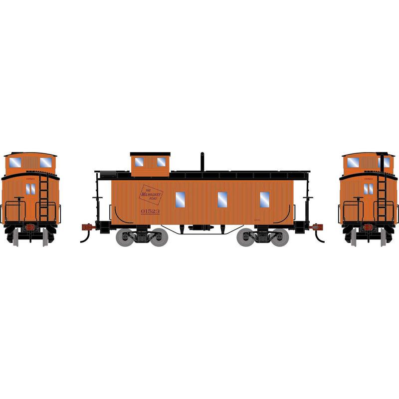 PREORDER Athearn HO ATH-2601 3-Window Caboose, Milwaukee