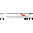 PREORDER Athearn HO ATH-2614 45ft Fruehauf Z-Van Smooth Side Trailer, Norfolk & Western