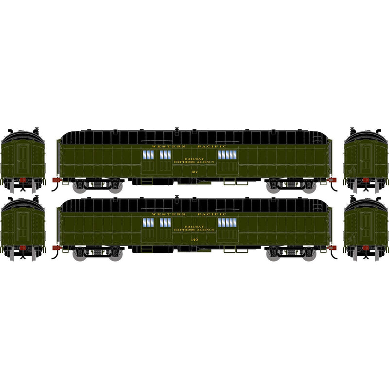 PREORDER Athearn HO ATH-2646 60ft Pullman Common Standard Baggage Car, Western Pacific