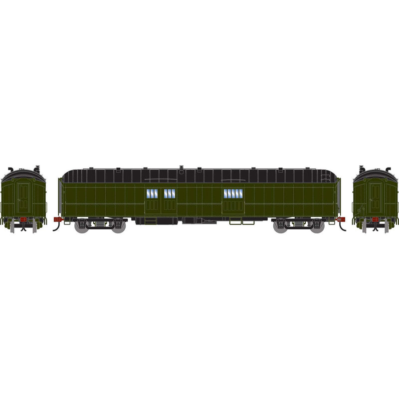 PREORDER Athearn HO ATH-2650 60ft Pullman Common Standard Baggage Car, Undecorated/Unlettered