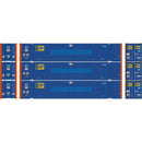 PREORDER Athearn HO ATH-2657 53ft Jindo Container, EMP (3-Pack)