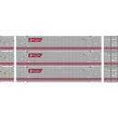 PREORDER Athearn HO ATH-2659 53ft Jindo Container, Ferromex (3-Pack)