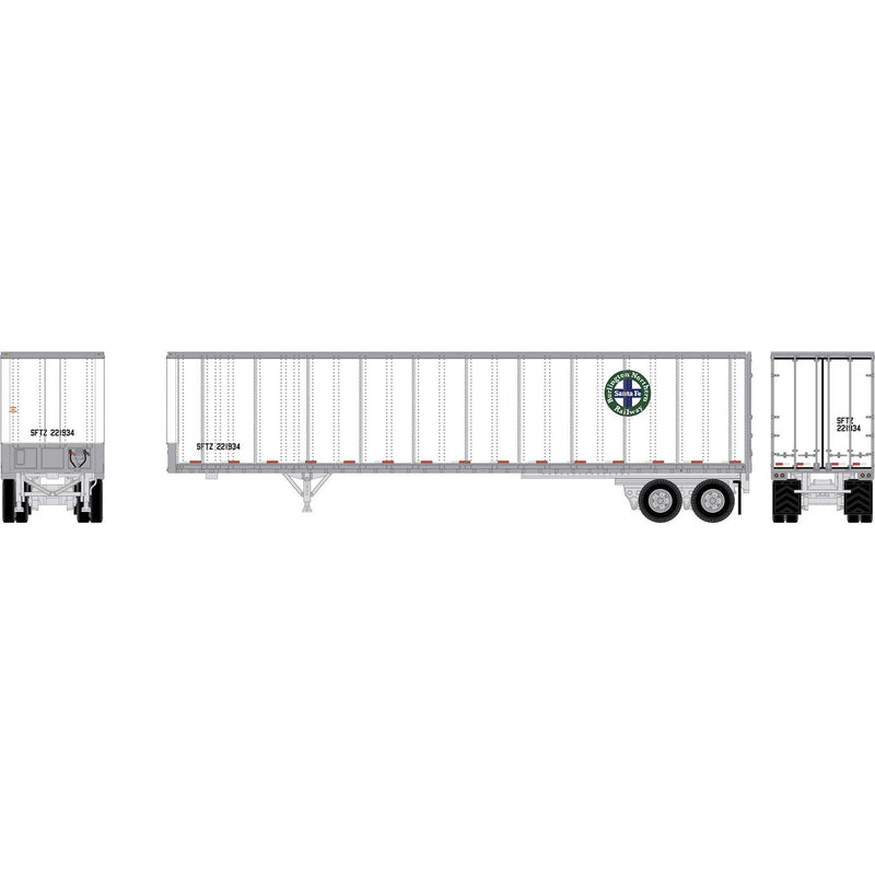 PREORDER Athearn HO ATH-2603 45ft Fruehauf Z-Van Smooth Side Trailer, Burlington Northern Santa Fe