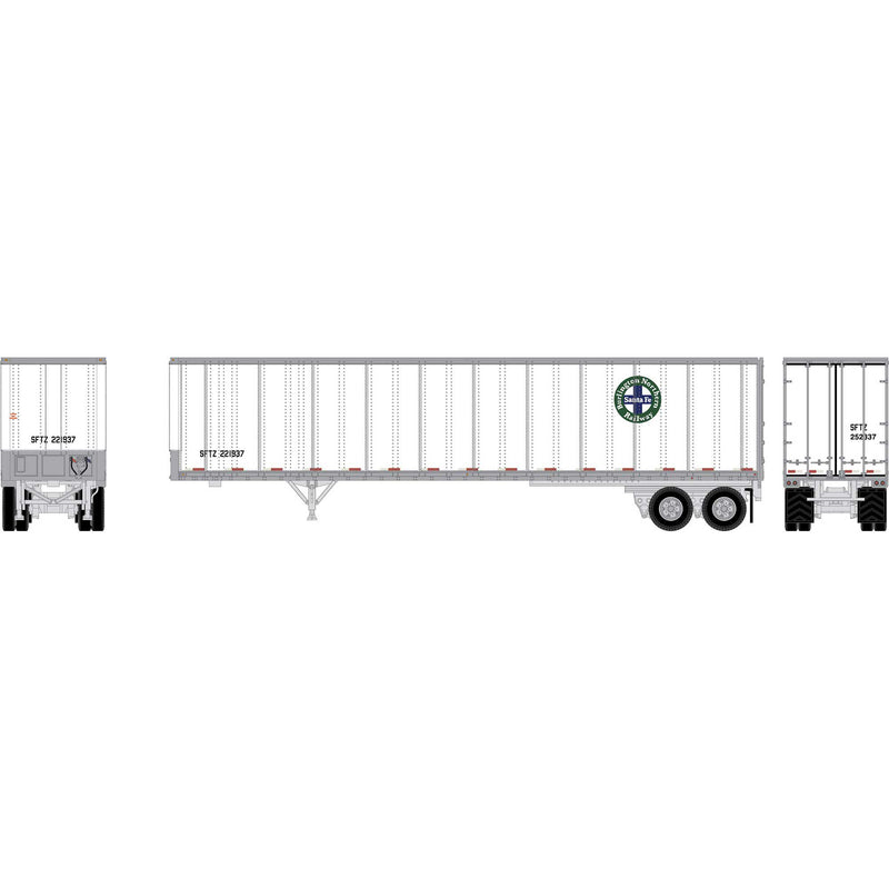 PREORDER Athearn N ATH-2666 45ft Fruehauf Z-Van Smooth Trailer, Burlington Northern Santa Fe